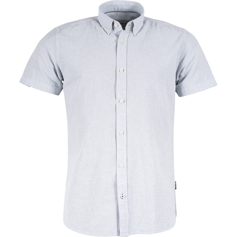 Marcus Heren Maxton Overhemden met korte mouwen Blauw