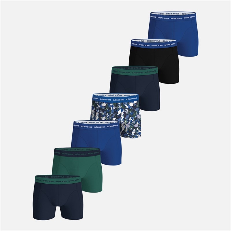 BJORN BORG Heren Set van 7 katoen stretch boxers Multipack 3