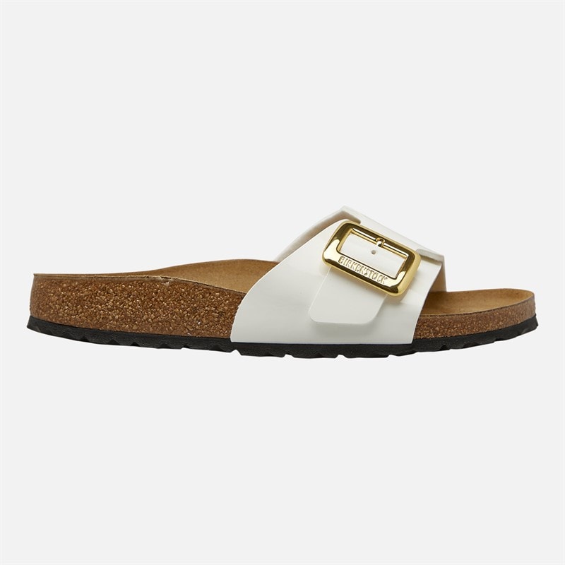 Birkenstock Dames Catalina Cushion Gesp Slippers Patent White