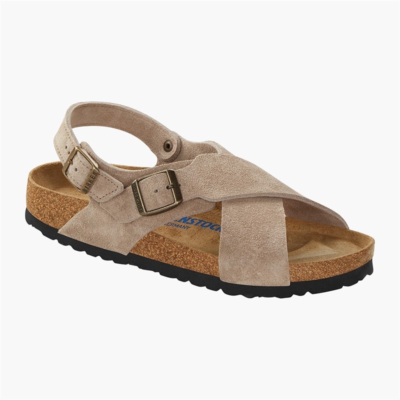 Birkenstock Sandales Tulum Femme à brides croisées Taupe