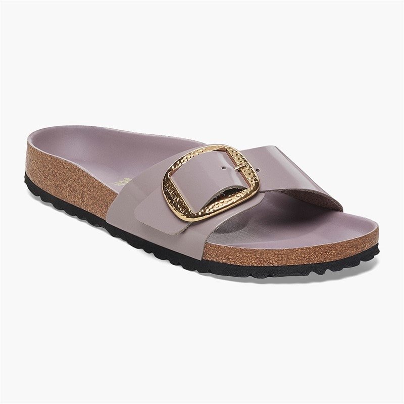 Birkenstock Dames Madrid Grote Gesp Slippers Faded Purple
