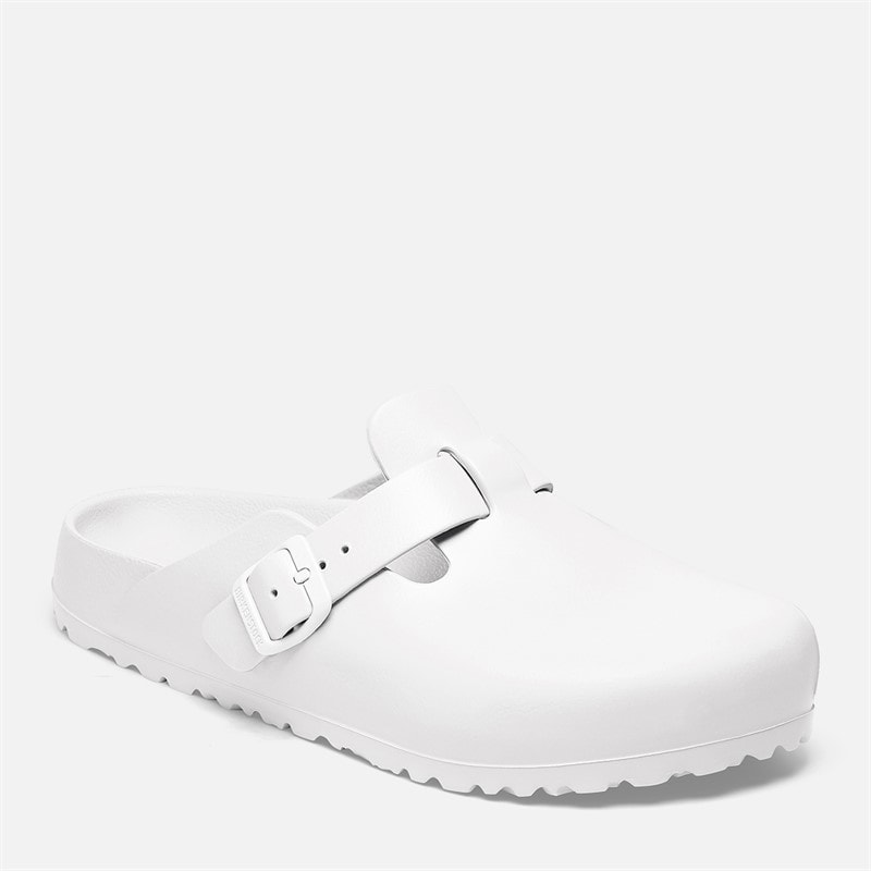 Birkenstock Dames Boston EVA Smalle Pasvorm Klompen Wit