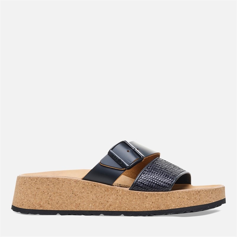 Birkenstock Sandales Femme Almina à Double Brides Noir