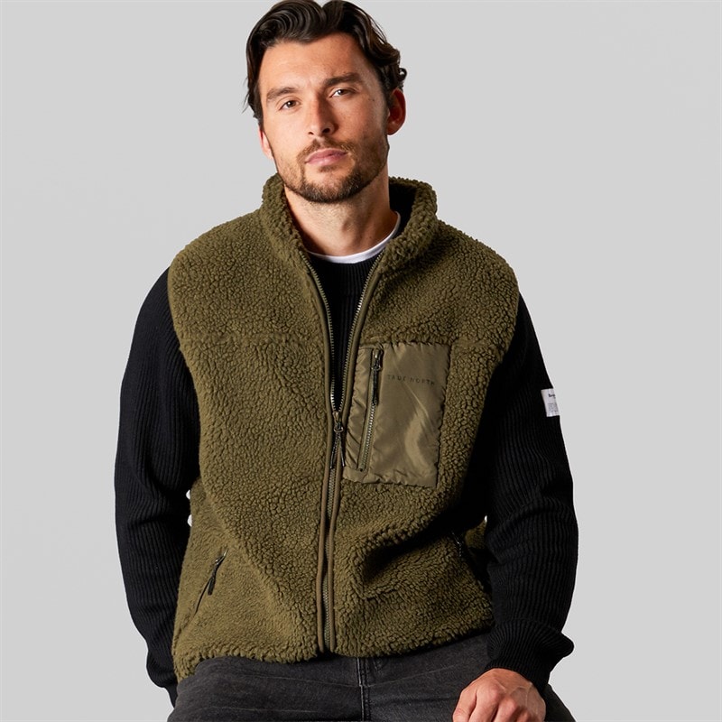 True North Heren Fleece Vest Tarmac