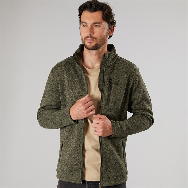 True North Heren Flatfleece Jas Dusty Olive