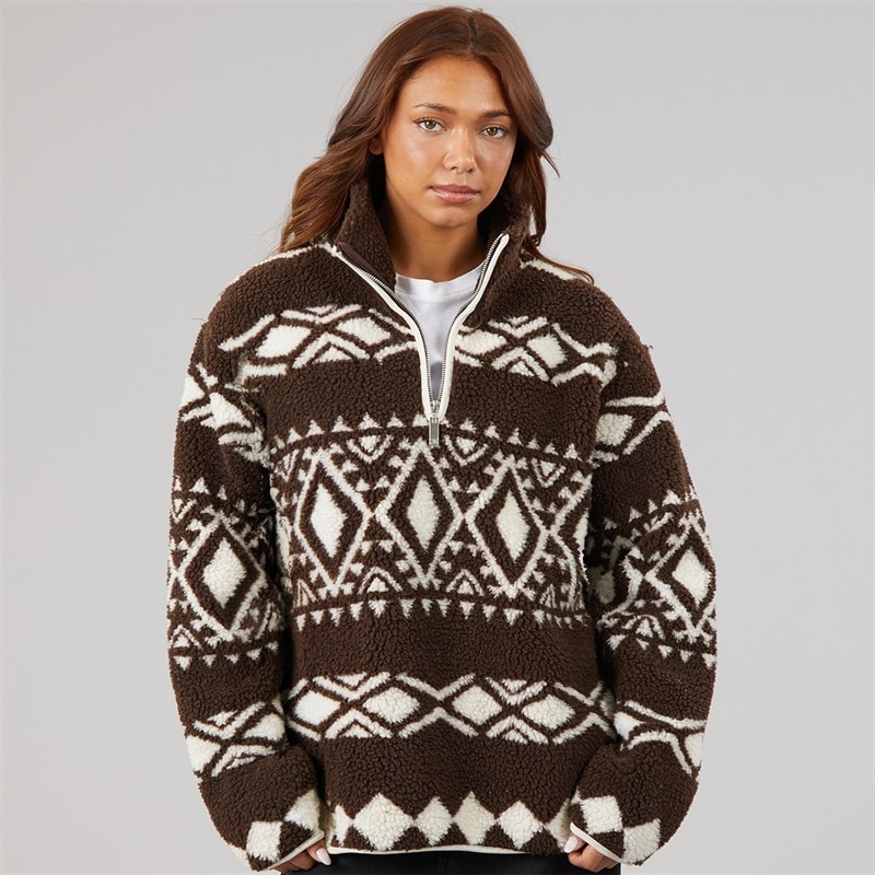 True North Damen Cissi Fleece Brown Comb