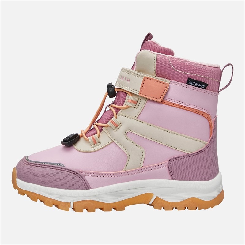 True North Kinderen waterdichte sneeuwvlok laarzen Soft Pink
