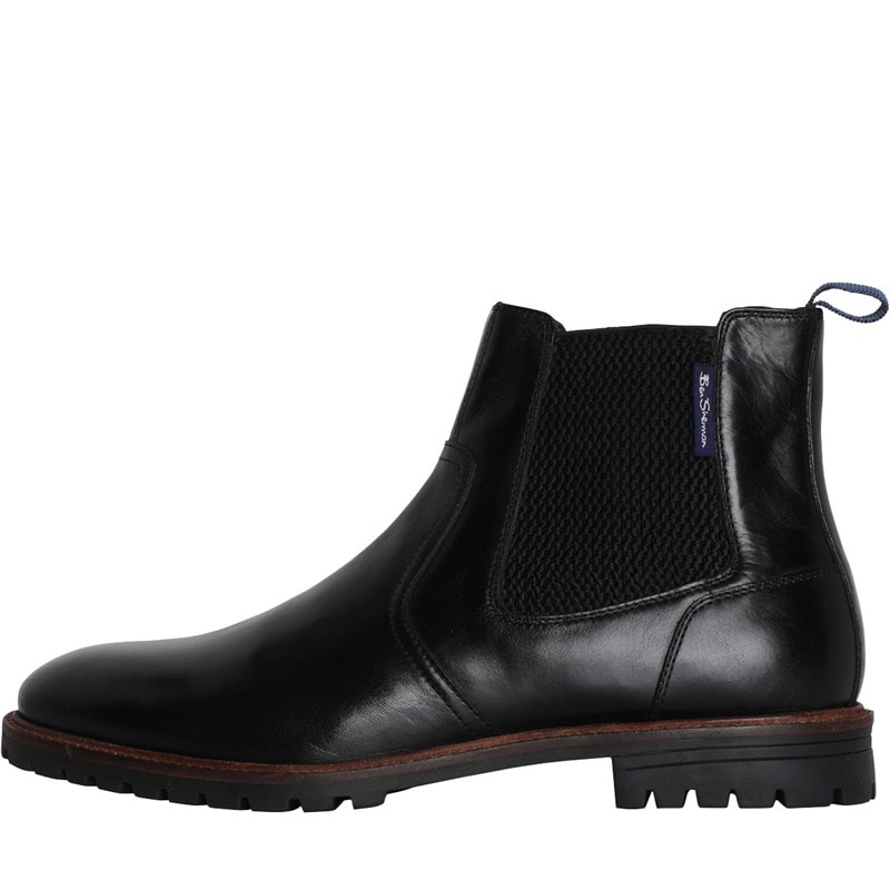 Ben Sherman Chelsea Boots van Leder Heren Zwart