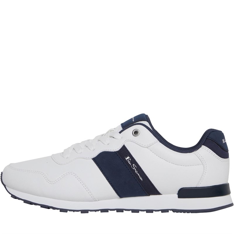 Ben Sherman Heren Owen Retro Sneakers Wit