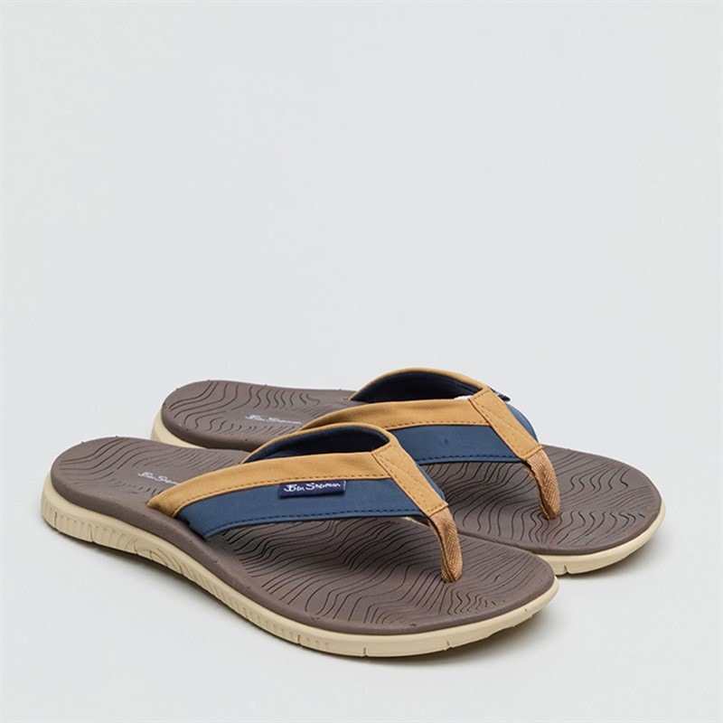 Ben Sherman Heren Surfside Slippers Bruin