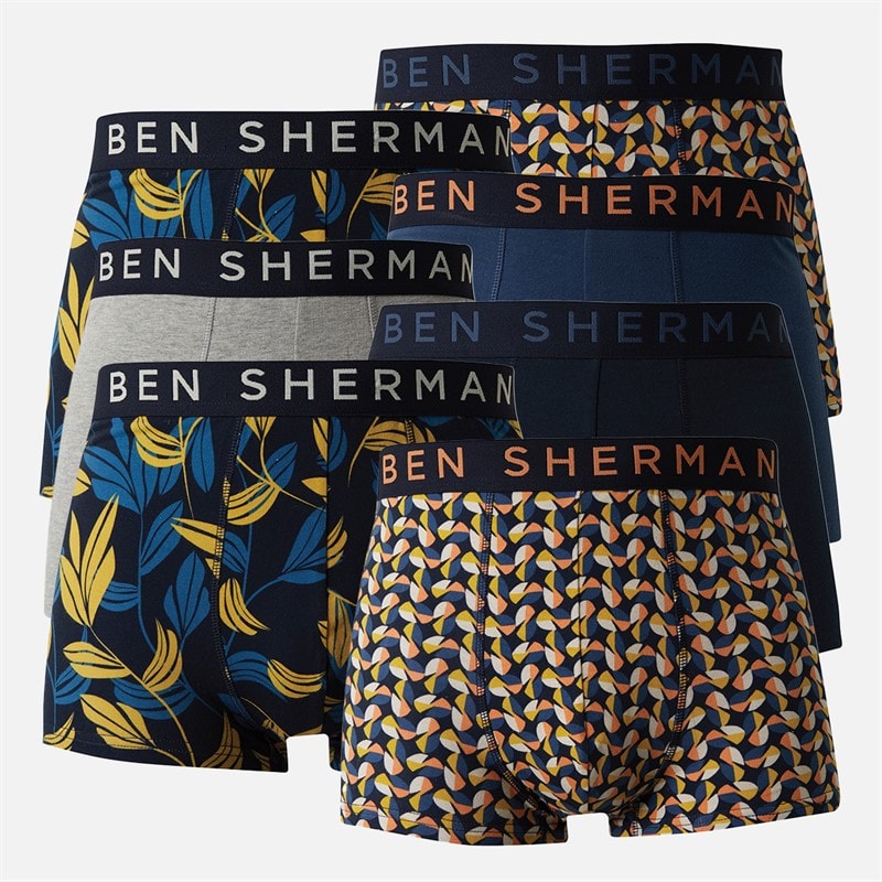 Ben Sherman Heren Alberto Boxershorts Meerkleurig
