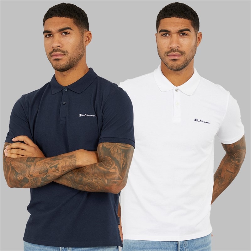 Ben Sherman Pacquet Double polos Bleu Marine Foncé / blanc homme
