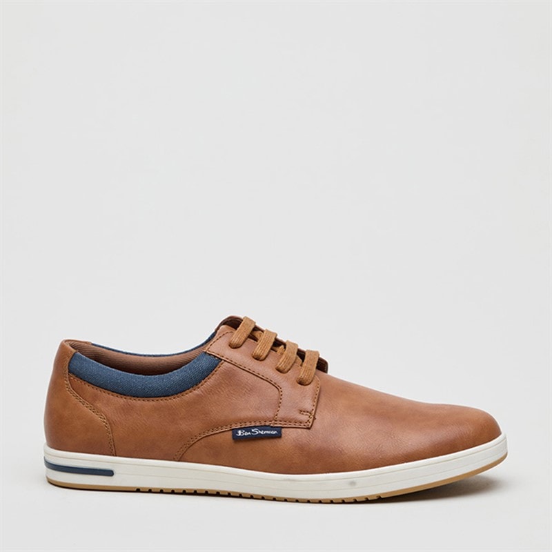 Ben Sherman Heren Detour Derby Schoenen Tan Pu
