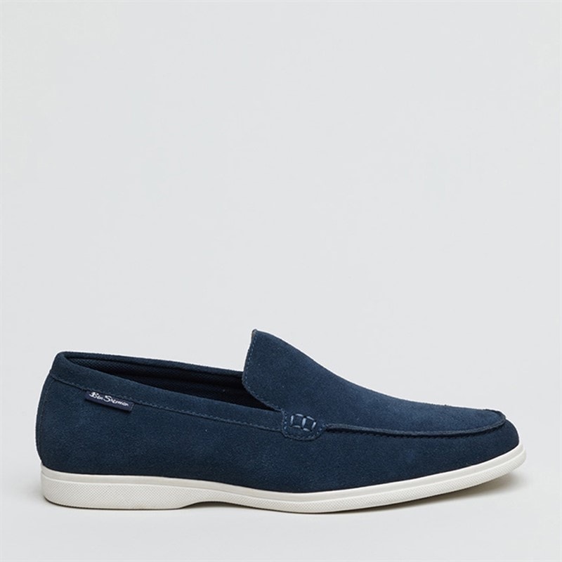 Ben Sherman Herenschoenen Amarillo instappers Navy Suede