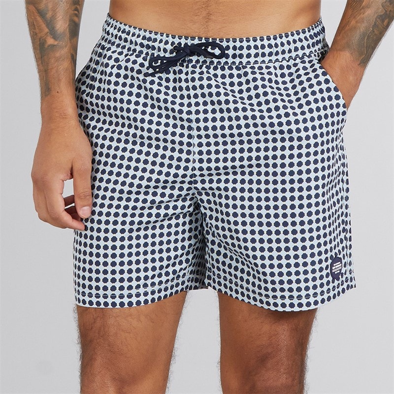 Ben Sherman Heren Spot Geo Zwemshort Navy