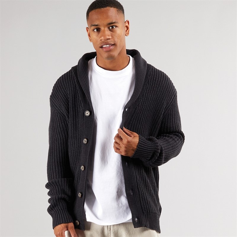 Brave Soul Cardigans Arkram Homme Bleu Marine