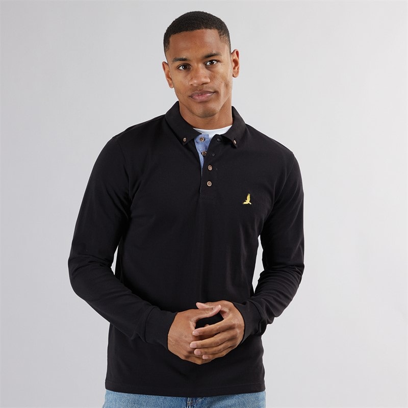 Brave Soul T-shirt à manches longues Oregon Homme Noir