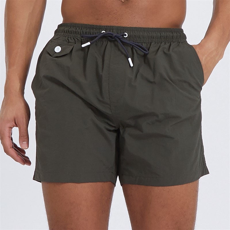 Brave Soul Heren Pier Zwemshorts Khaki