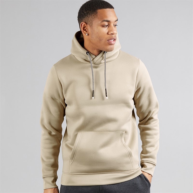 Brave Soul Herren Zoid Kapuzenpullover Helles Steingrau