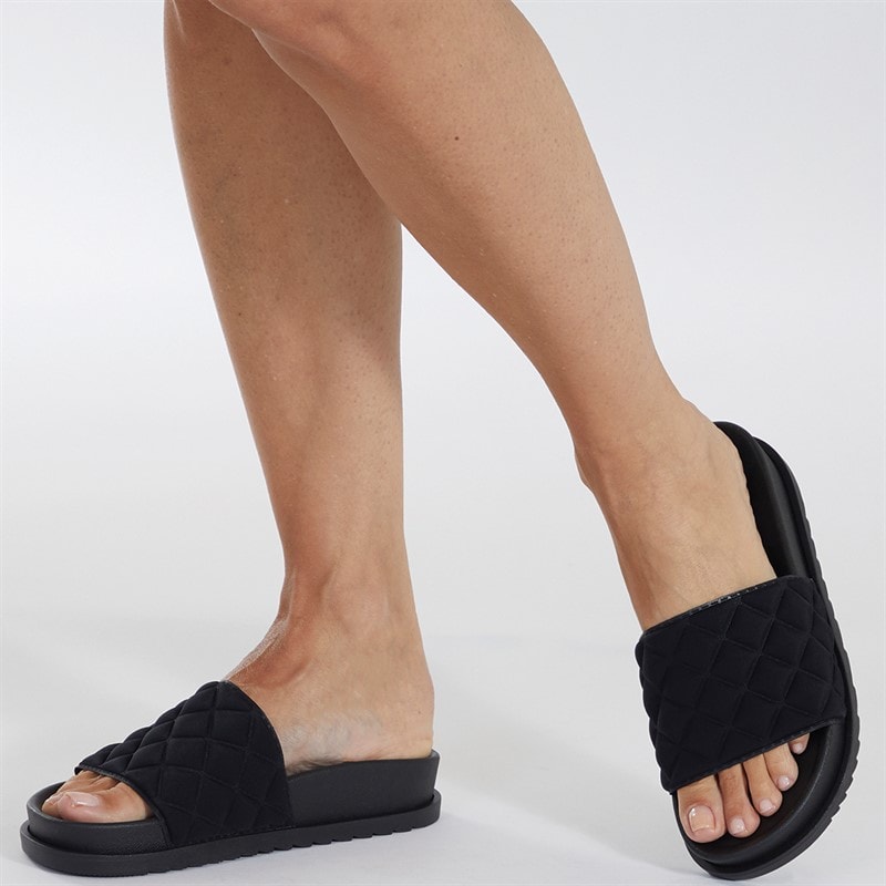 Brave Soul Slider Sandales Mae Femme Noir