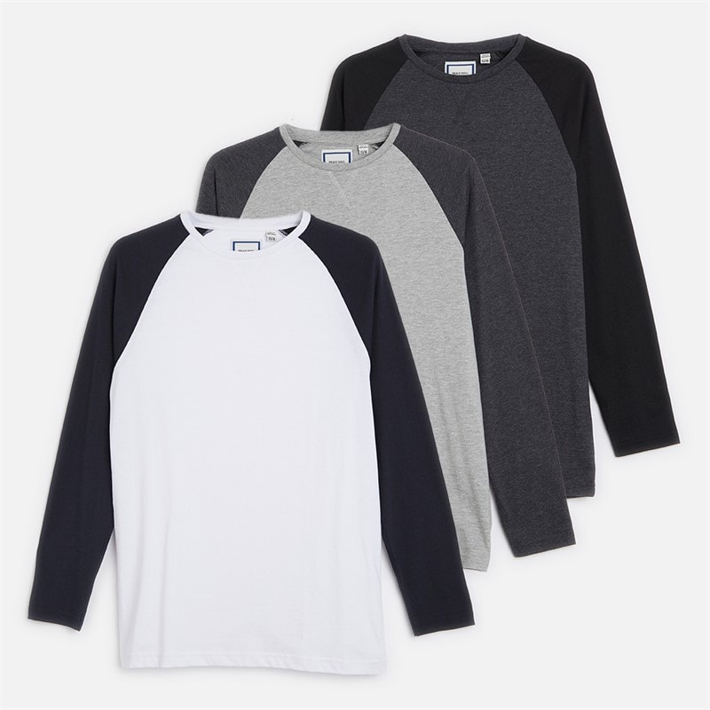 Brave Soul Jongens Set van 3 Raglan T-shirts Multi
