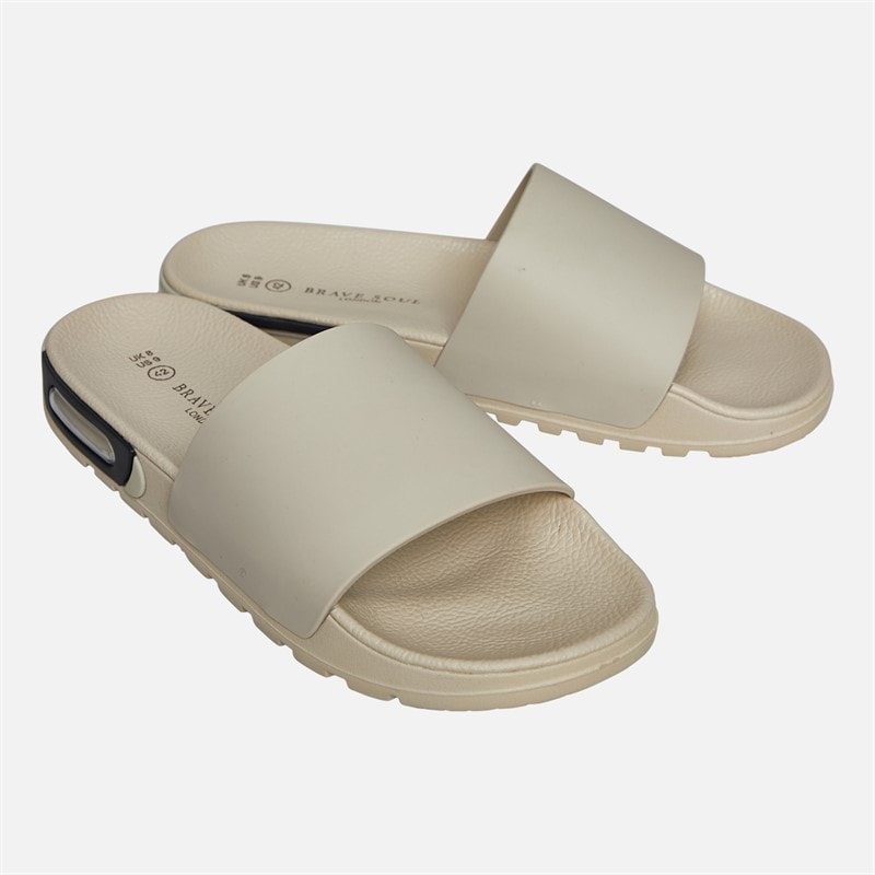 Brave Soul Heren energie slippers Stone/Zwart