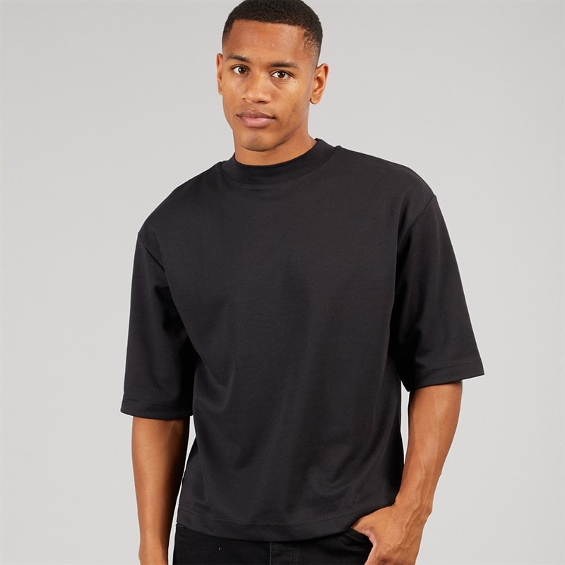 Brave Soul T-shirt oversize Homme Faust Jet Black