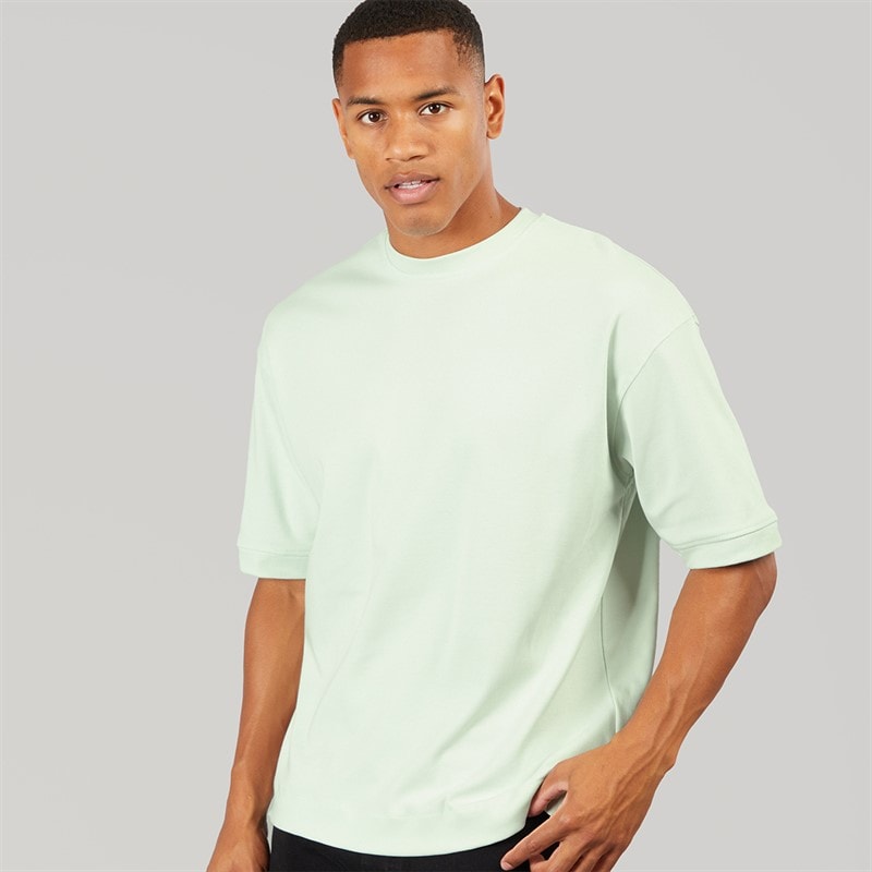 Brave Soul T-shirt oversize Keikog Homme Washed Mint