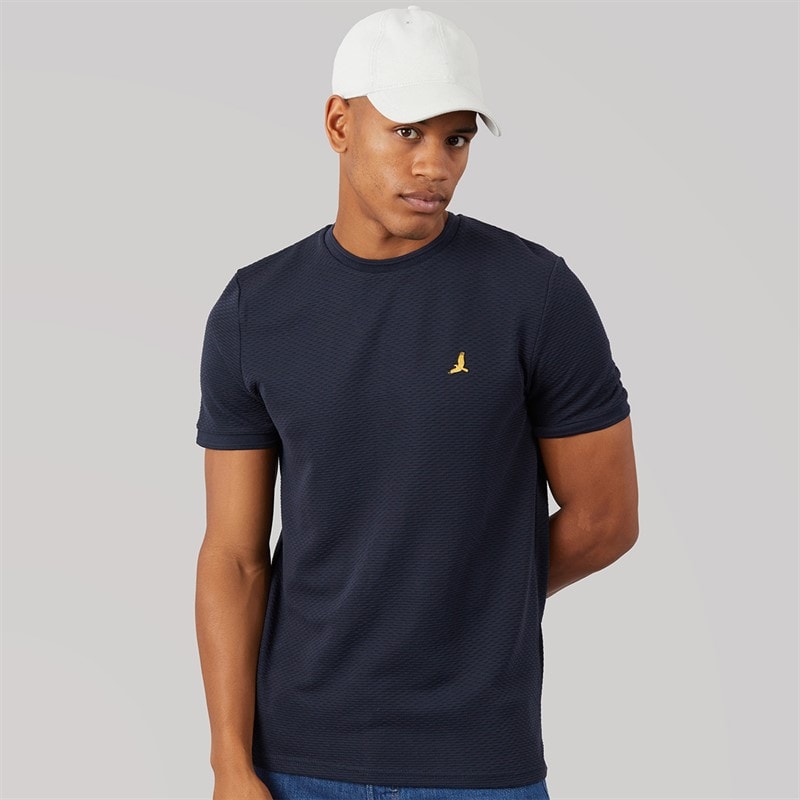 Brave Soul T-shirt col rond Homme Qunita Navy