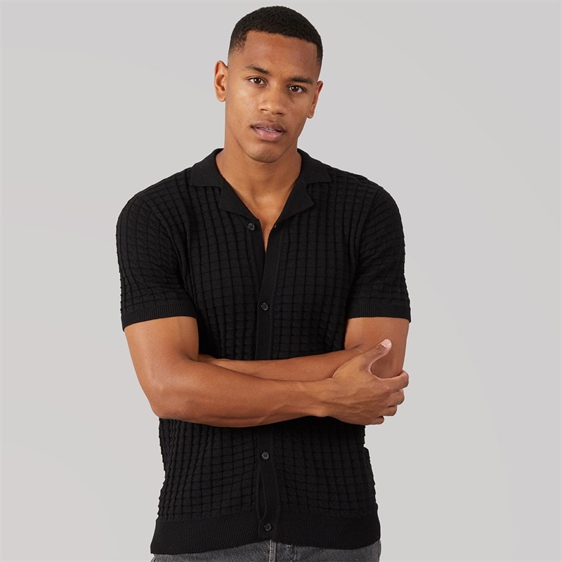 Brave Soul Herren Myah Hemd Jet Black
