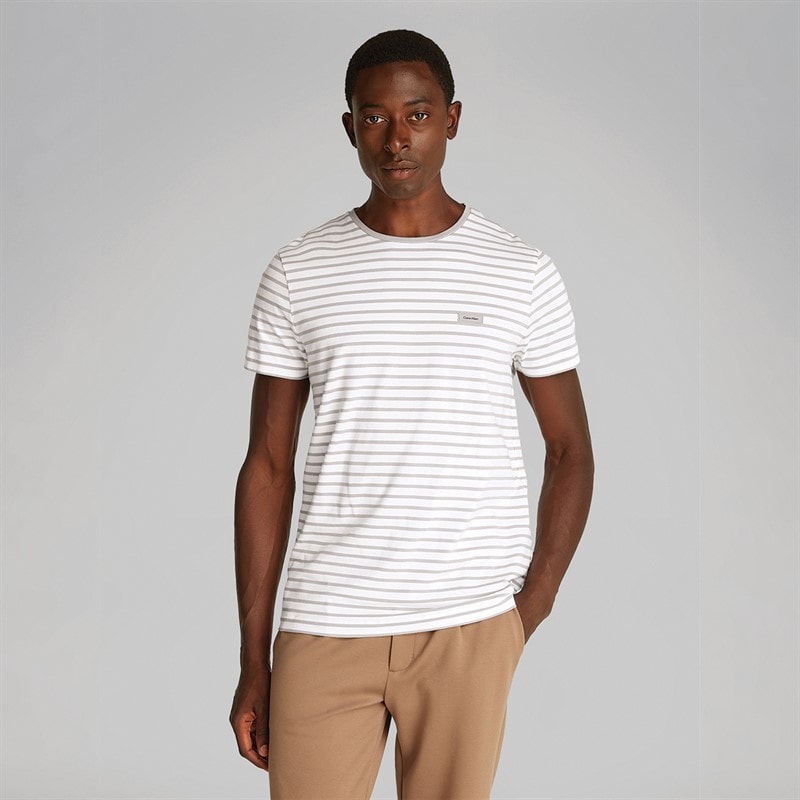Calvin Klein Heren Slim Gestreepte T-Shirt K10K1141770K6