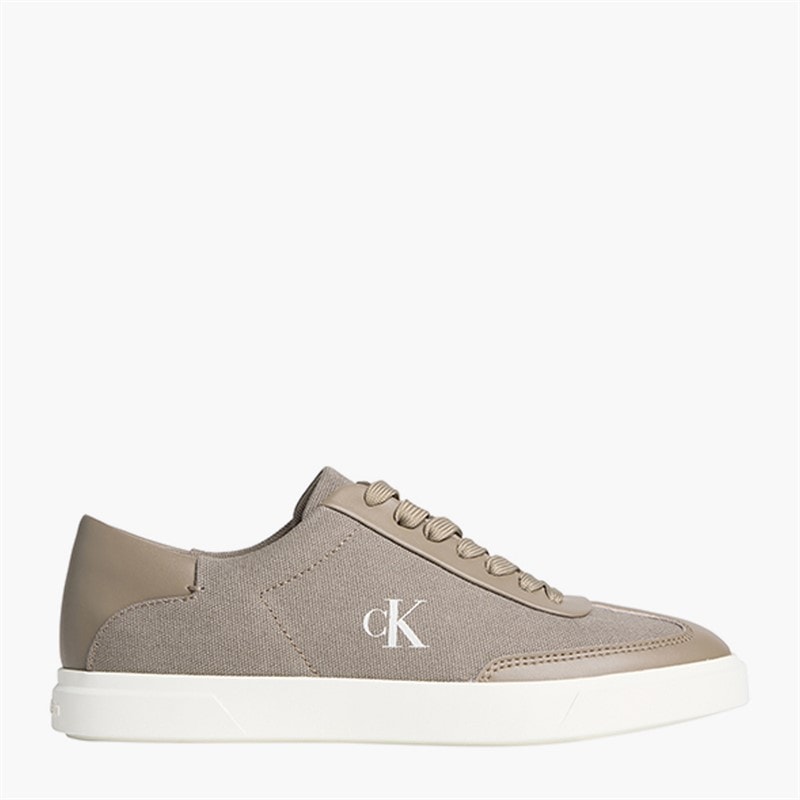 Calvin Klein Dames Lage Profiel Cuspole Sneakers Desert Taupe/Marshmallow