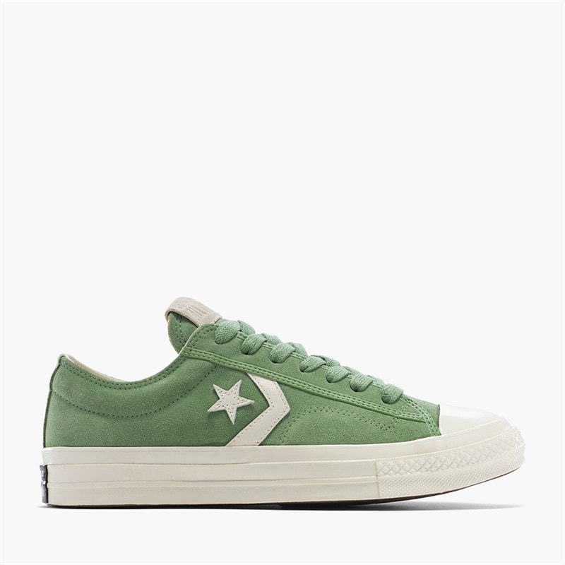 Converse Heren Star Player 76 Suède Sneakers Foothill Green/Egret