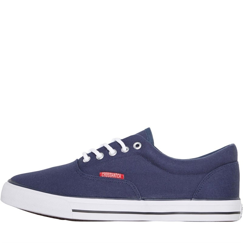 Crosshatch Heren Airwalk Canvas Pumps Navy