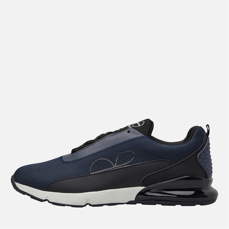 Crosshatch Heren Smitlay II Trainers Navy/Zwart