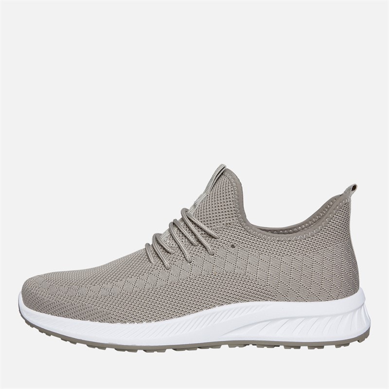 Crosshatch Heren Antioch Sneakers Stone