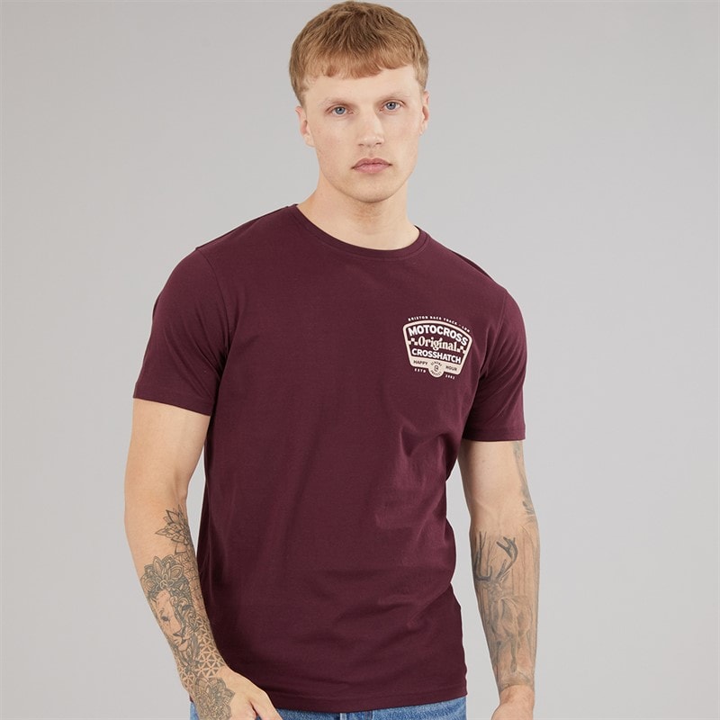 Crosshatch Herren Motocross T-Shirt Rasin