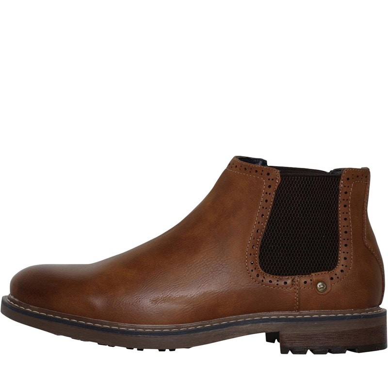 Deakins Herenschoenen Eastside Brogue Chelsea Boots Bruin