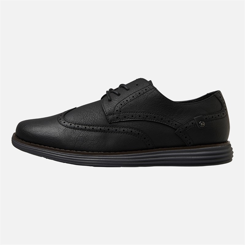 Deakins Heren Karl Brogue Schoenen Zwart/Charcoal
