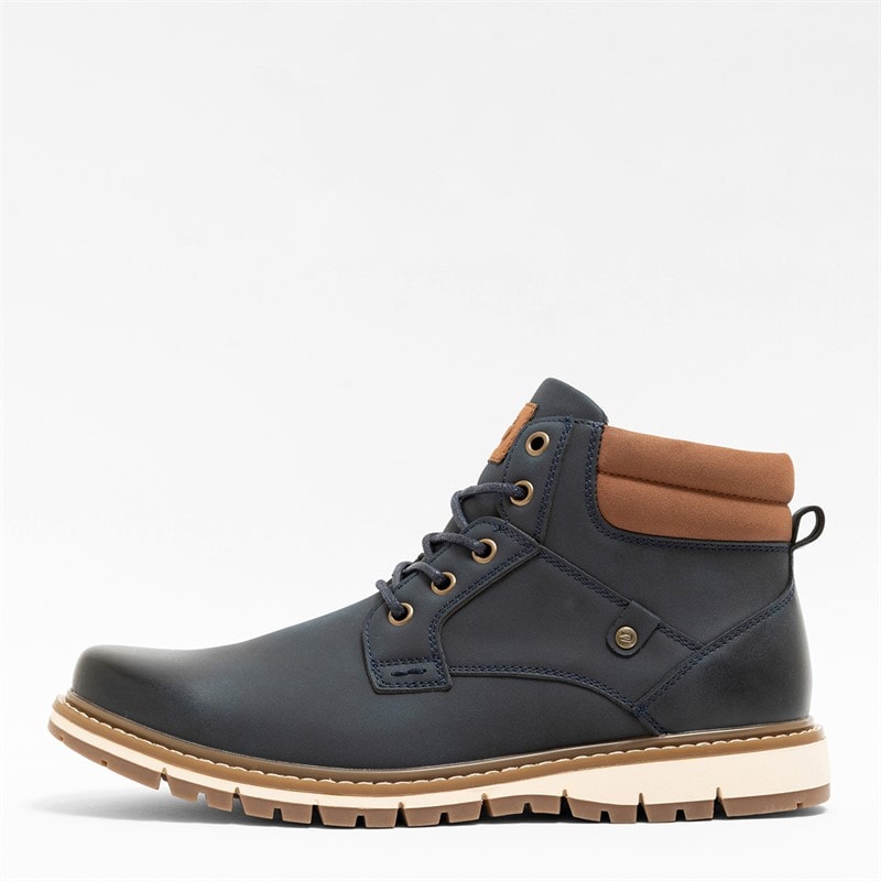 Deakins Bottes Oxford II Homme Bleu Marine/Beige