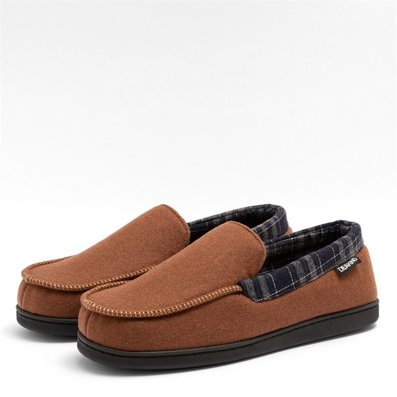 Deakins Heren Ryder Moccasin Pantoffels Bruin