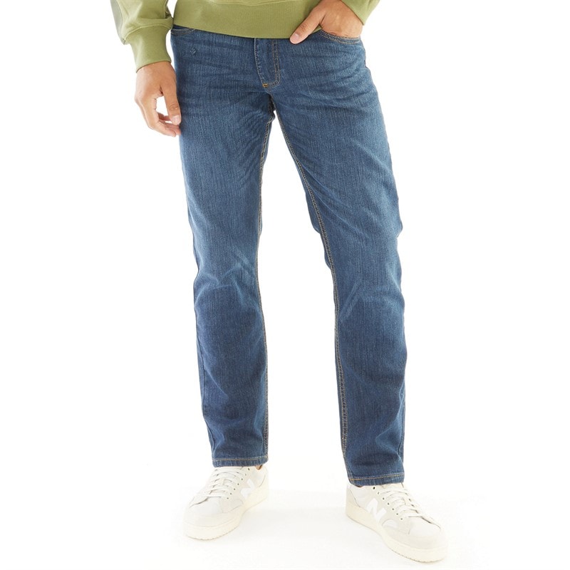 Duck and Cover Heren Hydras Straight jeans Blauw
