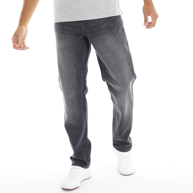 Duck and Cover Heren Rushawn Jeans met Relaxte Pasvorm Zwart
