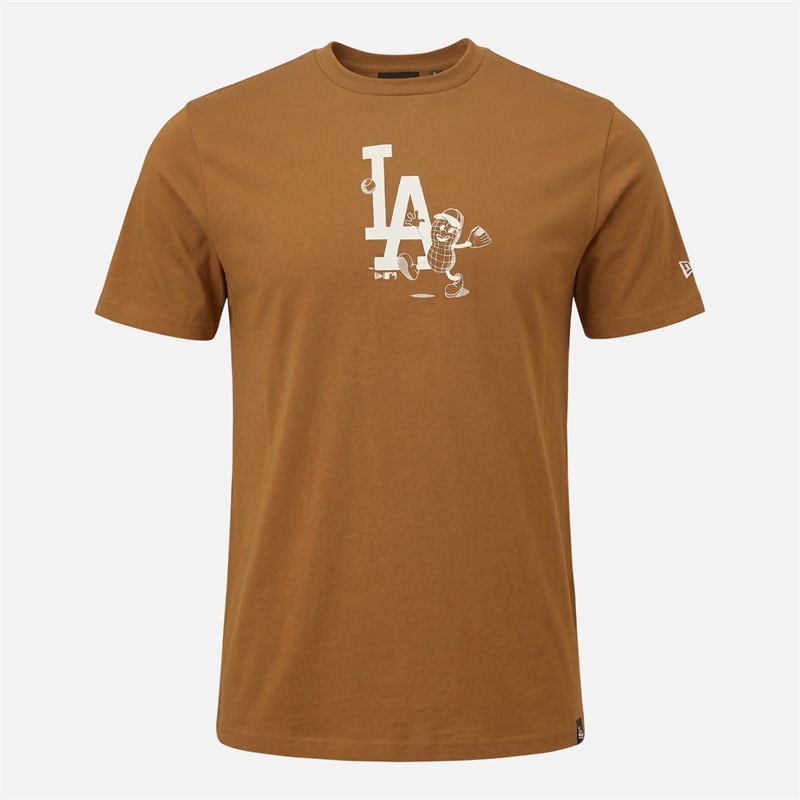 New Era T-shirt Los Angeles Dodgers Med Brown