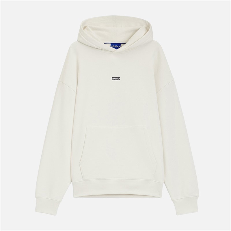 HUGO Heren Nazardo Hoodie Open White