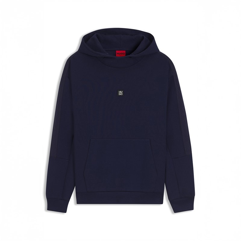 HUGO Heren Danovohood Hoodie Dark Blue