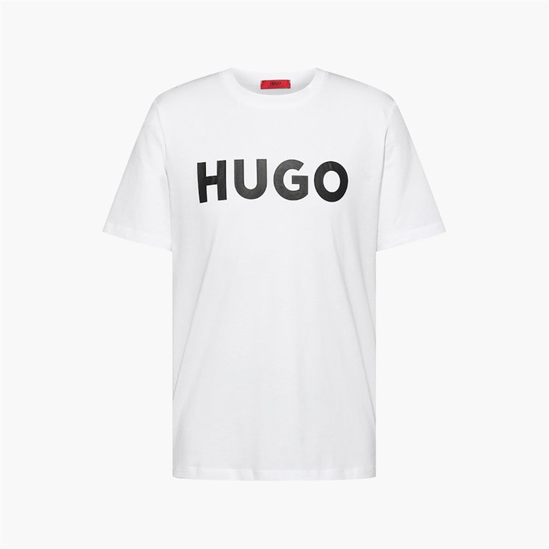 HUGO Heren Dulivio T-shirt Open White