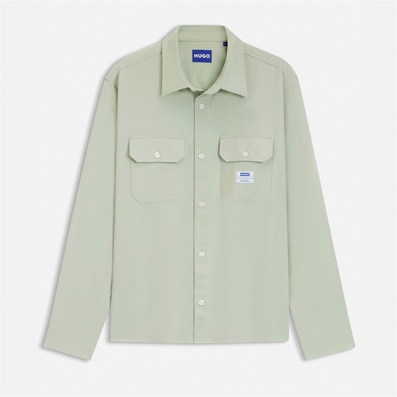 HUGO Chemise à manches longues Ekynone Homme Open Green
