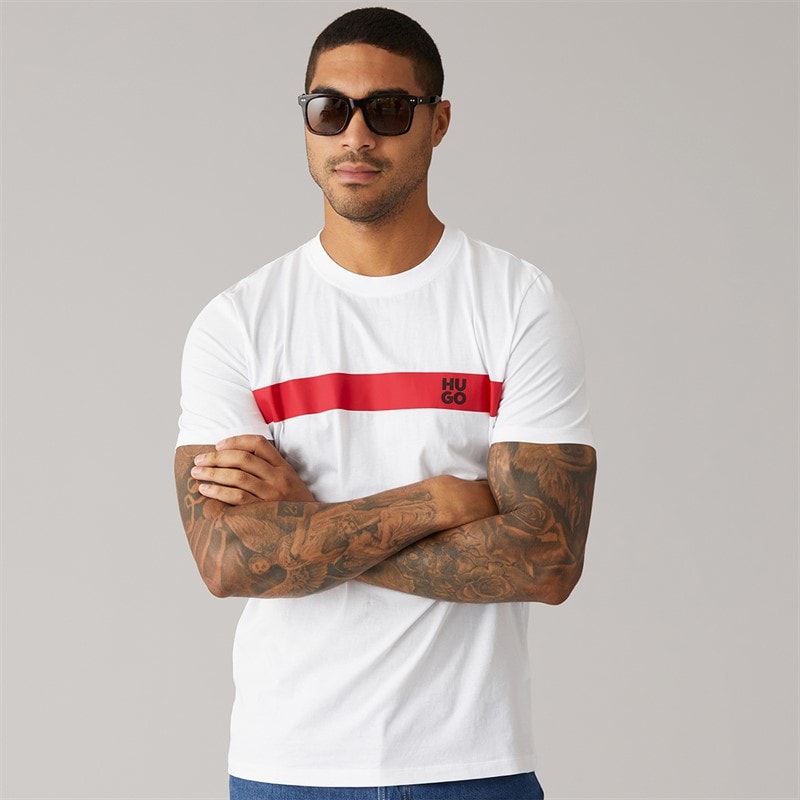 HUGO Dzokis T-Shirt dla niego kolor White