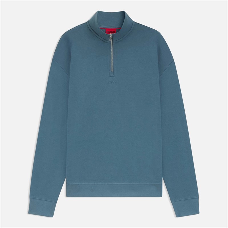 HUGO Sweatshirt Durty 244 Homme Bleu ouvert